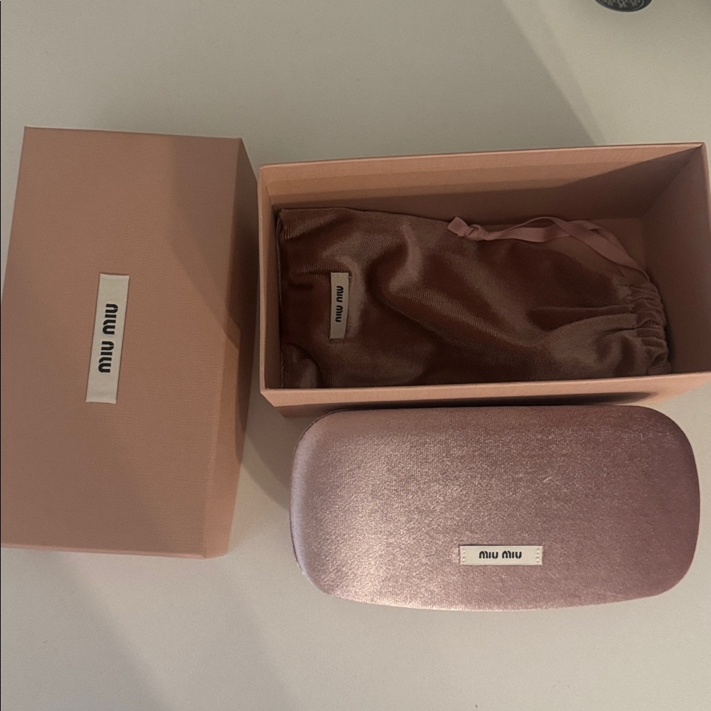 Miu Miu Gold Sunglasses - Picture 6 of 6
